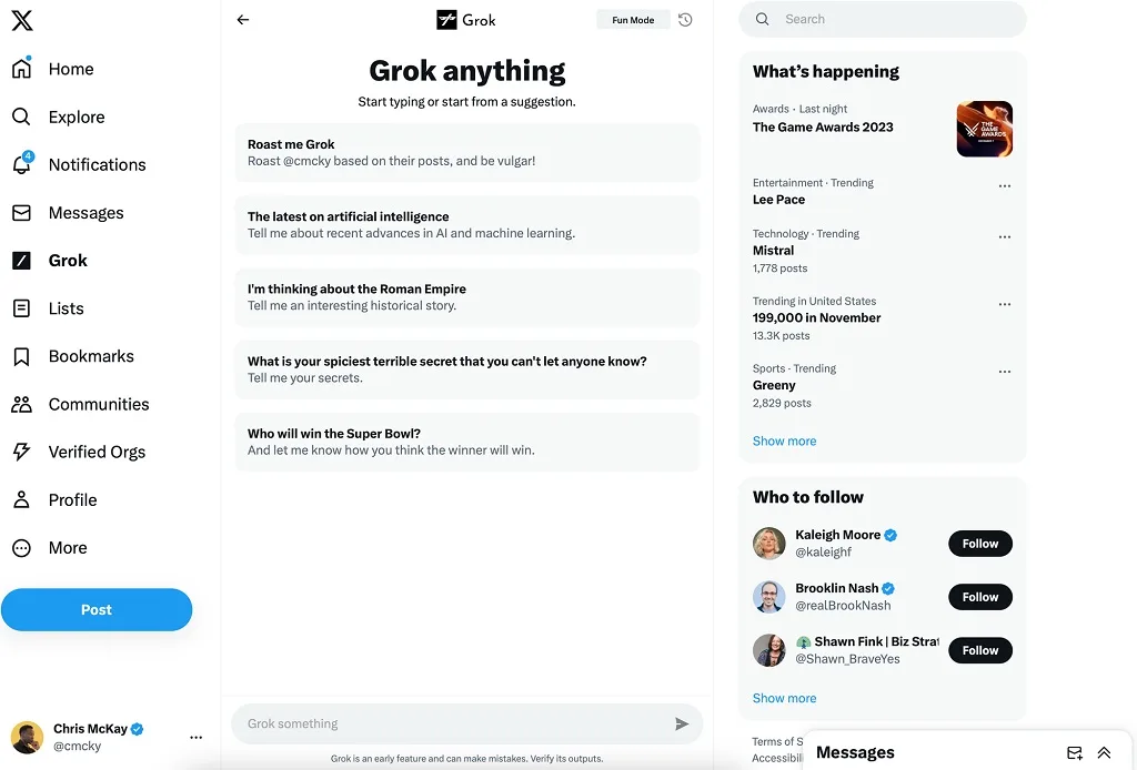 Grok AI Chatbot Kundenservice