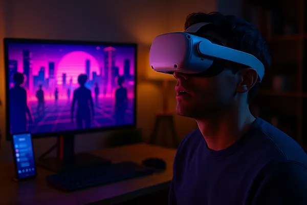 Digital metaverse concept